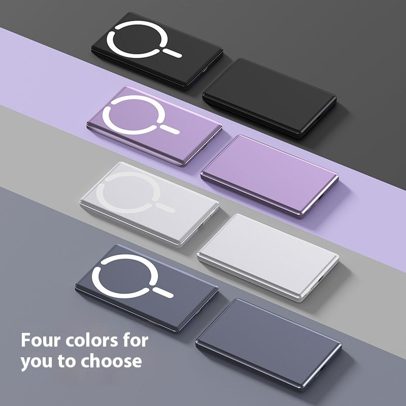 Ultra-thin Magnetic Power Bank Mini Portable Ultra-thin and ultra Fast Power 10000 Amh