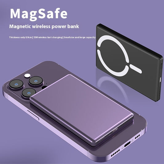 Ultra-thin Magnetic Power Bank Mini Portable Ultra-thin and ultra Fast Power 10000 Amh